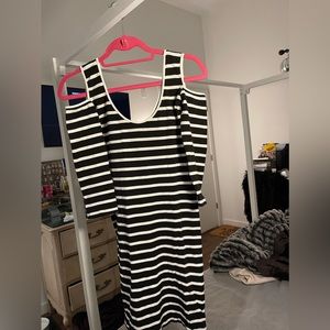 Bebe Cold Shoulder Bodycon Dress